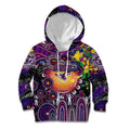 Personalised NAIDOC Week 2025 Sea Eagles Rugby Kid Hoodie Aboriginal Dot Painting