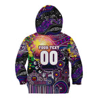 Personalised NAIDOC Week 2025 Sea Eagles Rugby Kid Hoodie Aboriginal Dot Painting