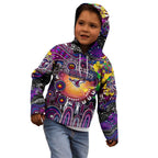 Personalised NAIDOC Week 2025 Sea Eagles Rugby Kid Hoodie Aboriginal Dot Painting