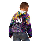 Personalised NAIDOC Week 2025 Sea Eagles Rugby Kid Hoodie Aboriginal Dot Painting
