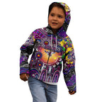Personalised NAIDOC Week 2025 Sea Eagles Rugby Kid Hoodie Aboriginal Dot Painting