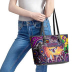 NAIDOC Week 2025 Sea Eagles Rugby Leather Tote Bag Aboriginal Dot Painting