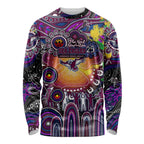 Personalised NAIDOC Week 2025 Sea Eagles Rugby Long Sleeve Shirt Aboriginal Dot Painting