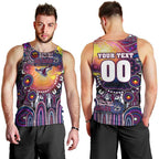 Personalised NAIDOC Week 2025 Sea Eagles Rugby Men Tank Top Aboriginal Dot Painting