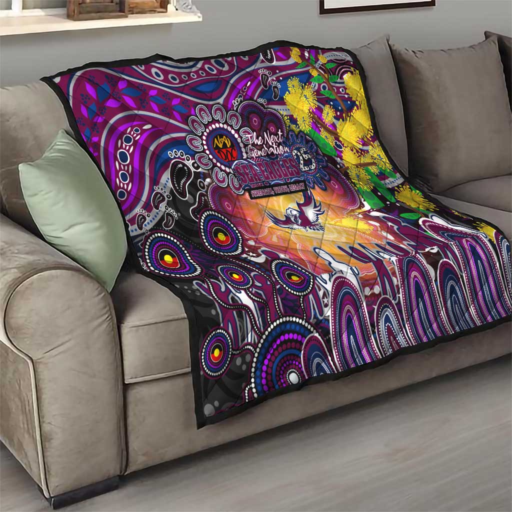 NAIDOC Week 2025 Sea Eagles Rugby Quilt Aboriginal Dot Painting