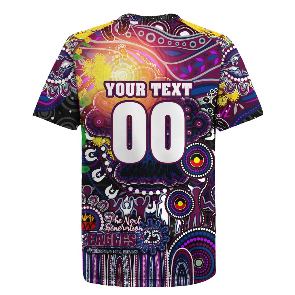 Personalised NAIDOC Week 2025 Sea Eagles Rugby Rugby Jersey Aboriginal Dot Painting