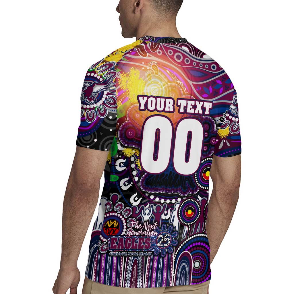 Personalised NAIDOC Week 2025 Sea Eagles Rugby Rugby Jersey Aboriginal Dot Painting