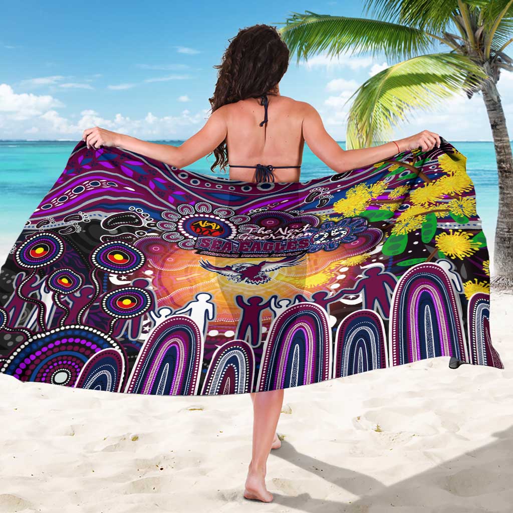 NAIDOC Week 2025 Sea Eagles Rugby Sarong Aboriginal Dot Painting