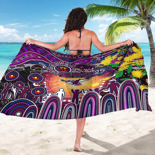 NAIDOC Week 2025 Sea Eagles Rugby Sarong Aboriginal Dot Painting
