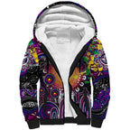 Personalised NAIDOC Week 2025 Sea Eagles Rugby Sherpa Hoodie Aboriginal Dot Painting