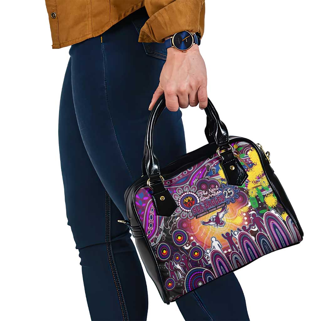 NAIDOC Week 2025 Sea Eagles Rugby Shoulder Handbag Aboriginal Dot Painting