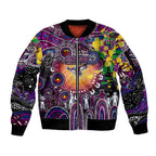 Personalised NAIDOC Week 2025 Sea Eagles Rugby Sleeve Zip Bomber Jacket Aboriginal Dot Painting