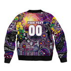 Personalised NAIDOC Week 2025 Sea Eagles Rugby Sleeve Zip Bomber Jacket Aboriginal Dot Painting