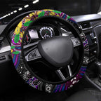 NAIDOC Week 2025 Sea Eagles Rugby Steering Wheel Cover Aboriginal Dot Painting