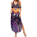 Personalised NAIDOC Week 2025 Sea Eagles Rugby Summer Maxi Dress Aboriginal Dot Painting