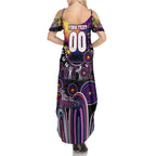 Personalised NAIDOC Week 2025 Sea Eagles Rugby Summer Maxi Dress Aboriginal Dot Painting