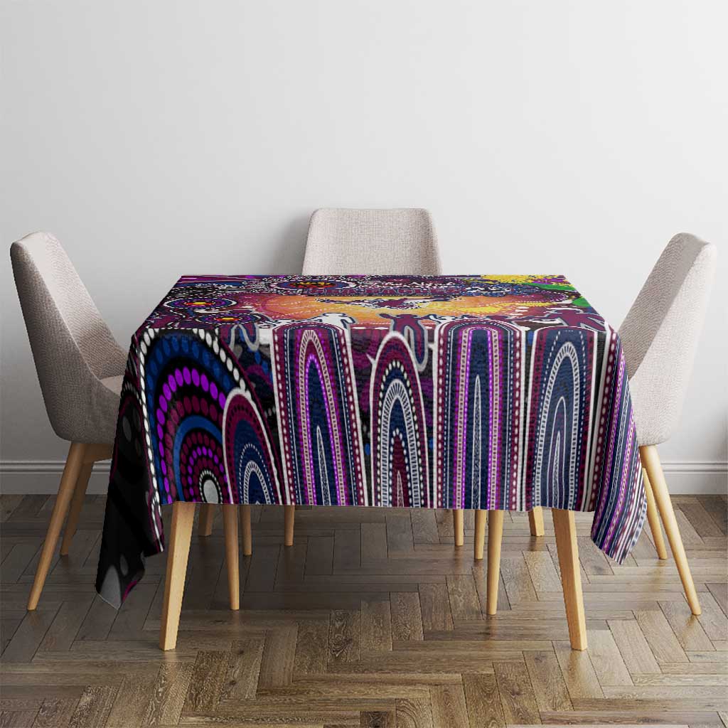 NAIDOC Week 2025 Sea Eagles Rugby Tablecloth Aboriginal Dot Painting
