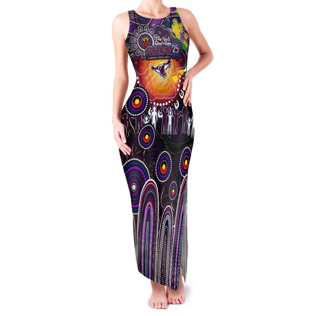 Personalised NAIDOC Week 2025 Sea Eagles Rugby Tank Maxi Dress Aboriginal Dot Painting