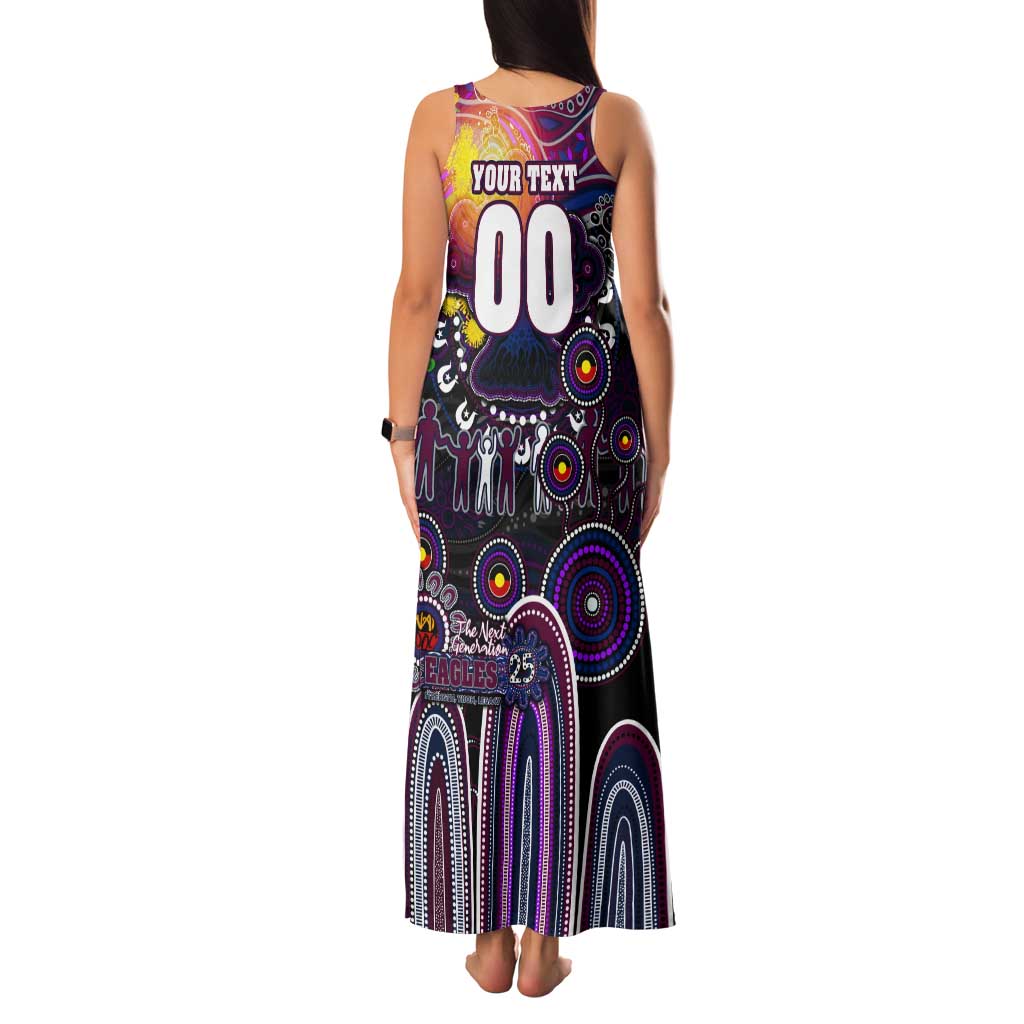 Personalised NAIDOC Week 2025 Sea Eagles Rugby Tank Maxi Dress Aboriginal Dot Painting