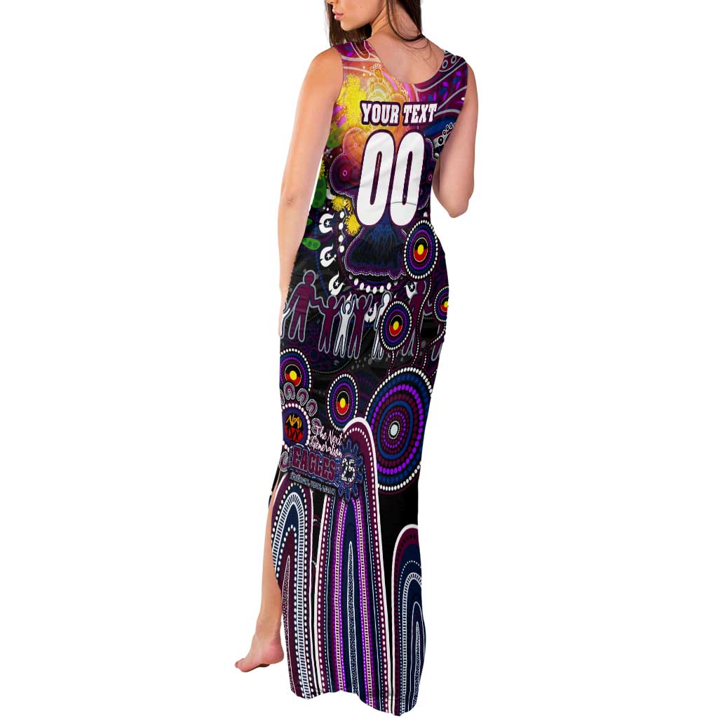 Personalised NAIDOC Week 2025 Sea Eagles Rugby Tank Maxi Dress Aboriginal Dot Painting
