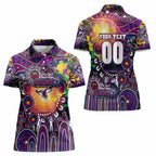 Personalised NAIDOC Week 2025 Sea Eagles Rugby Women Polo Shirt Aboriginal Dot Painting
