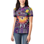 Personalised NAIDOC Week 2025 Sea Eagles Rugby Women Polo Shirt Aboriginal Dot Painting