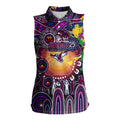 Personalised NAIDOC Week 2025 Sea Eagles Rugby Women Sleeveless Polo Shirt Aboriginal Dot Painting