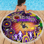 NAIDOC Week 2025 Storm Rugby Beach Blanket Aboriginal Dot Painting