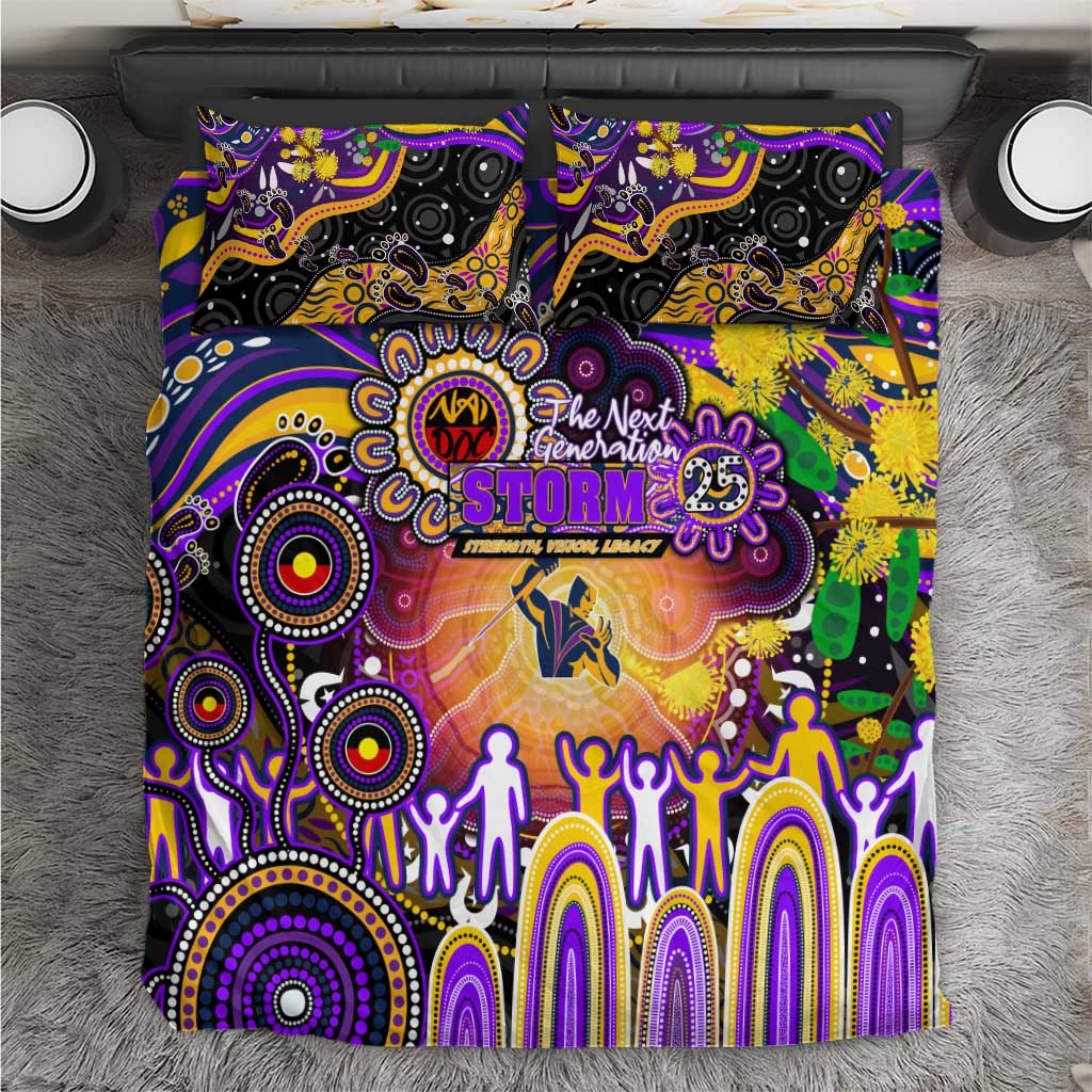 NAIDOC Week 2025 Storm Rugby Bedding Set Aboriginal Dot Painting