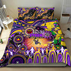 NAIDOC Week 2025 Storm Rugby Bedding Set Aboriginal Dot Painting