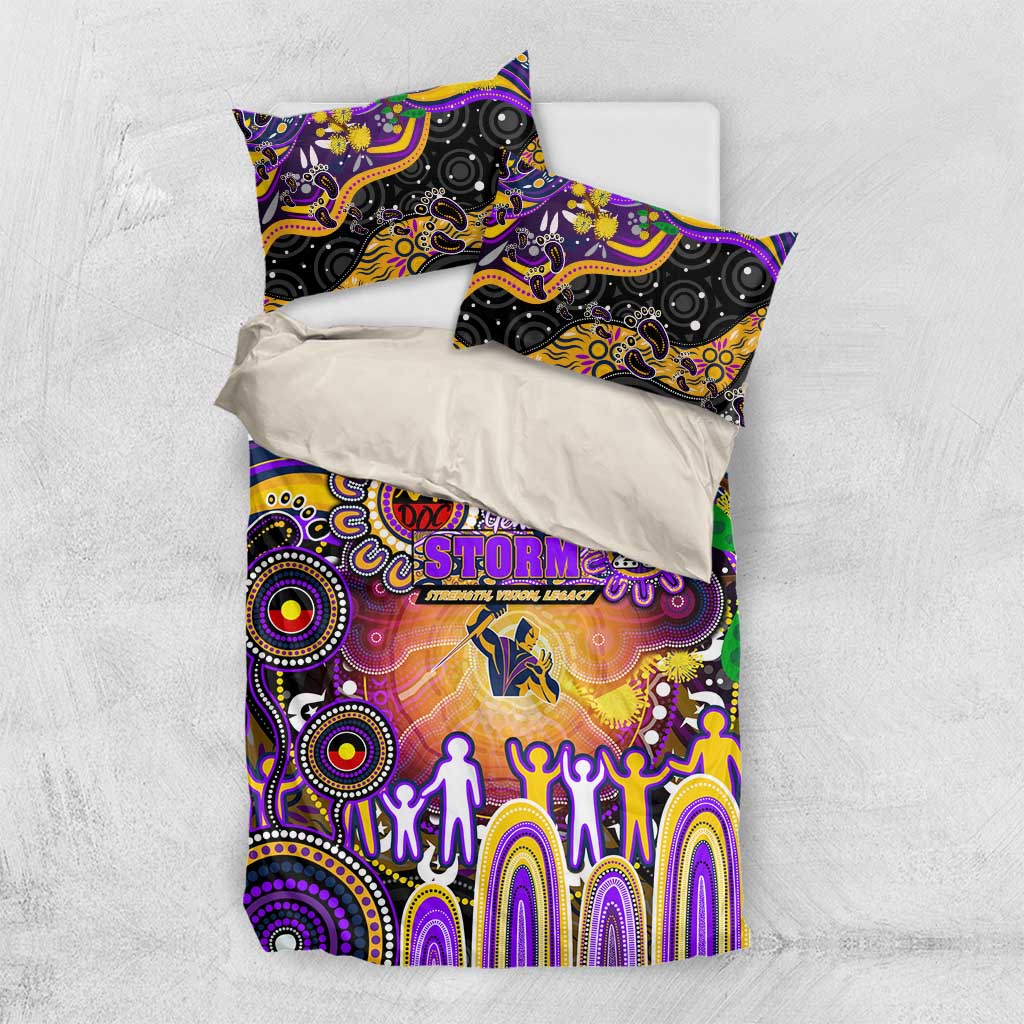 NAIDOC Week 2025 Storm Rugby Bedding Set Aboriginal Dot Painting