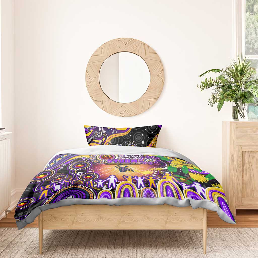 NAIDOC Week 2025 Storm Rugby Bedding Set Aboriginal Dot Painting