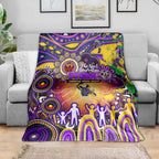 NAIDOC Week 2025 Storm Rugby Blanket Aboriginal Dot Painting