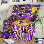 NAIDOC Week 2025 Storm Rugby Blanket Aboriginal Dot Painting