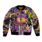 Personalised NAIDOC Week 2025 Storm Rugby Bomber Jacket Aboriginal Dot Painting