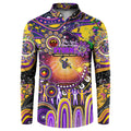 Personalised NAIDOC Week 2025 Storm Rugby Button Sweatshirt Aboriginal Dot Painting
