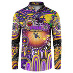 Personalised NAIDOC Week 2025 Storm Rugby Button Sweatshirt Aboriginal Dot Painting