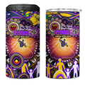 NAIDOC Week 2025 Storm Rugby 4 in 1 Can Cooler Tumbler Aboriginal Dot Painting