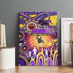 NAIDOC Week 2025 Storm Rugby Canvas Wall Art Aboriginal Dot Painting
