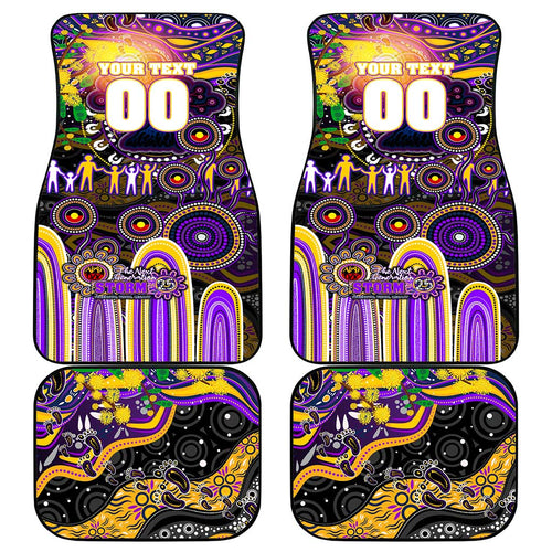 NAIDOC Week 2025 Storm Rugby Car Mats Aboriginal Dot Painting