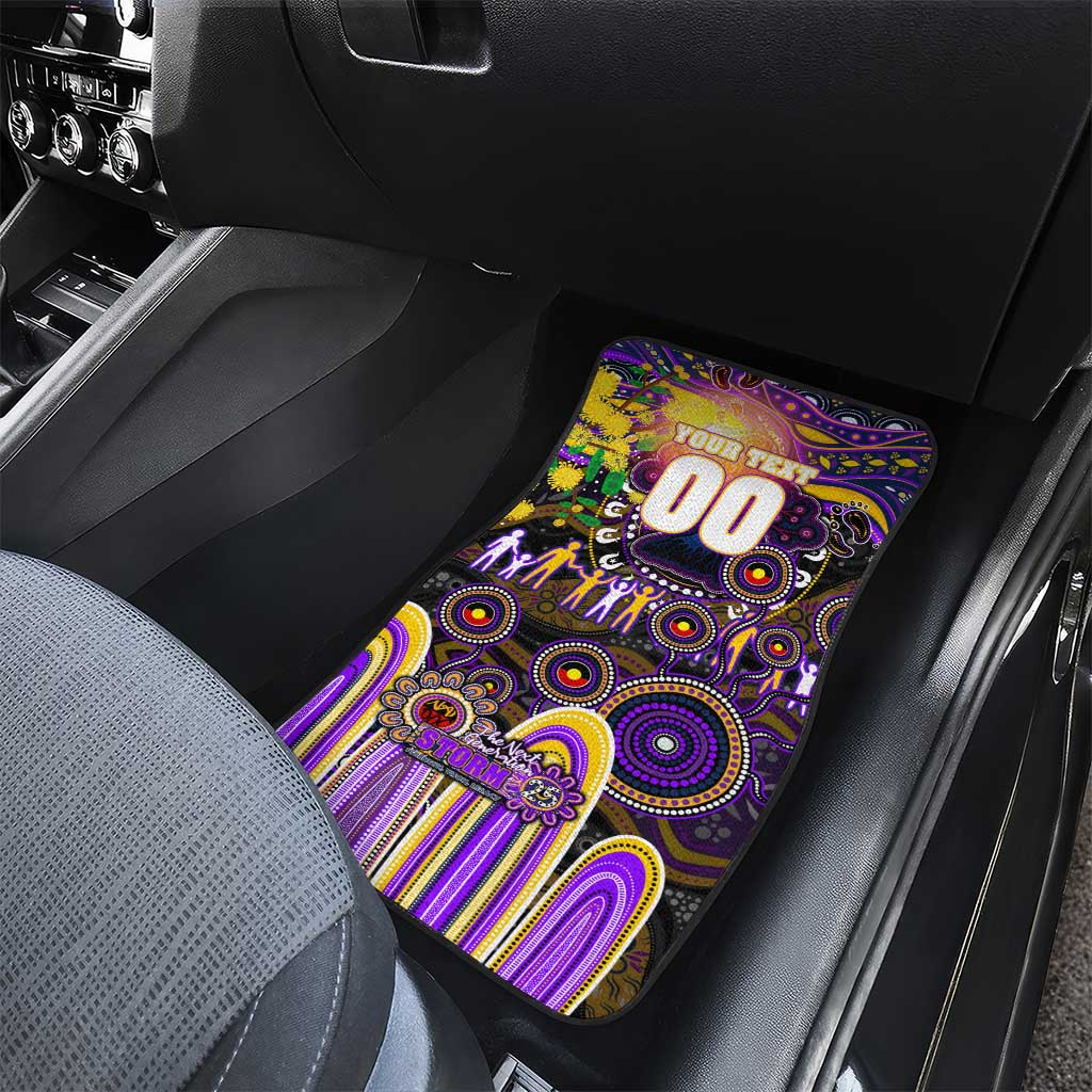 NAIDOC Week 2025 Storm Rugby Car Mats Aboriginal Dot Painting