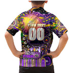 Personalised NAIDOC Week 2025 Storm Rugby Family Matching Mermaid Dress and Hawaiian Shirt Aboriginal Dot Painting