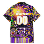 Personalised NAIDOC Week 2025 Storm Rugby Family Matching Mermaid Dress and Hawaiian Shirt Aboriginal Dot Painting