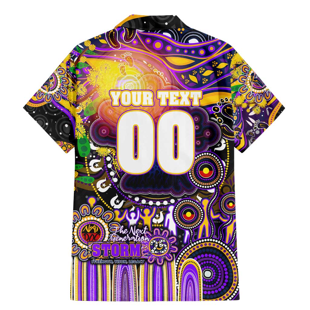 Personalised NAIDOC Week 2025 Storm Rugby Family Matching Mermaid Dress and Hawaiian Shirt Aboriginal Dot Painting