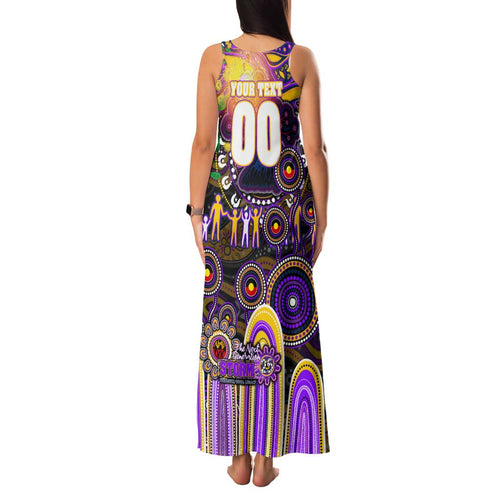 Personalised NAIDOC Week 2025 Storm Rugby Family Matching Tank Maxi Dress and Hawaiian Shirt Aboriginal Dot Painting