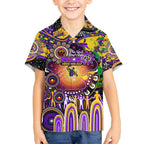Personalised NAIDOC Week 2025 Storm Rugby Hawaiian Shirt Aboriginal Dot Painting