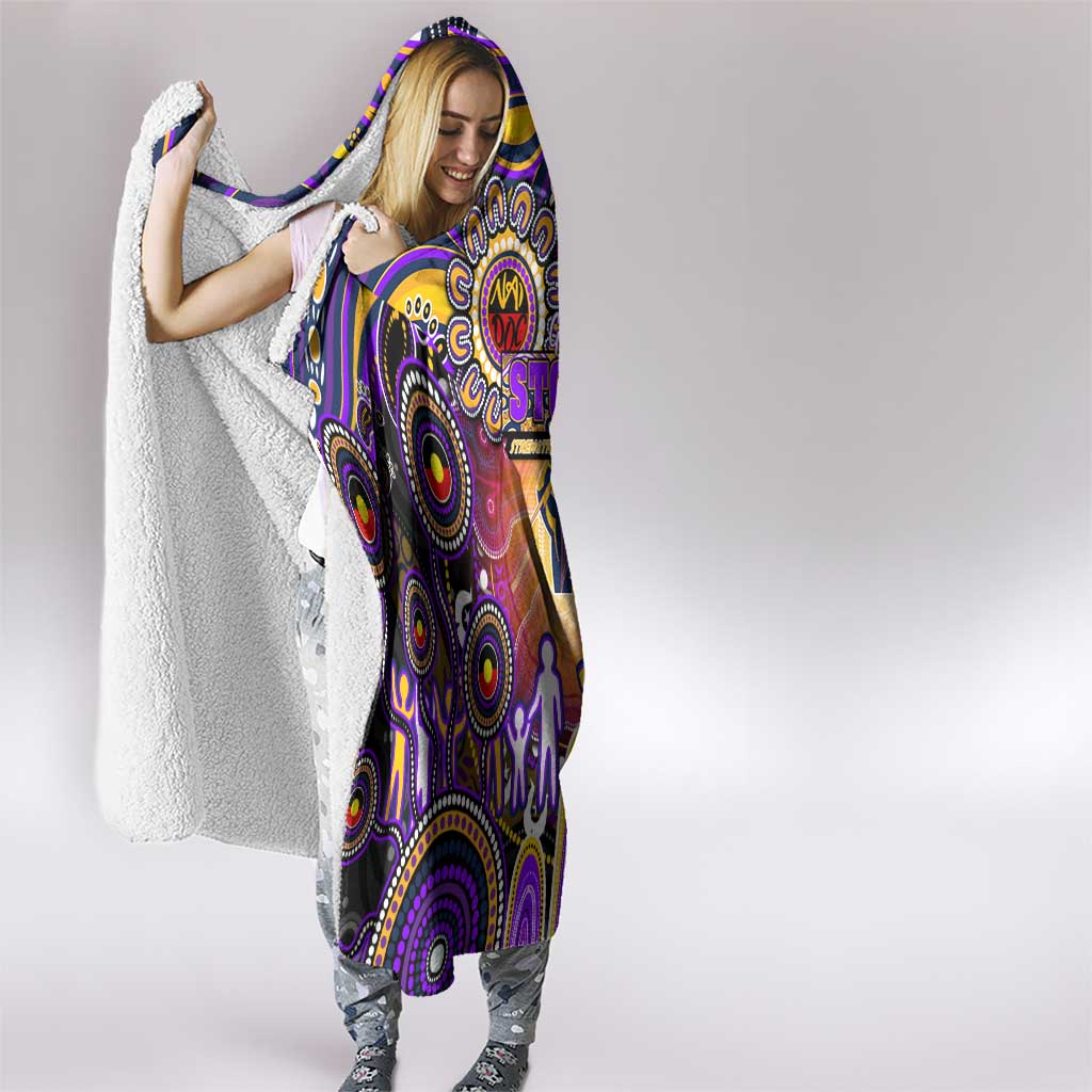 NAIDOC Week 2025 Storm Rugby Hooded Blanket Aboriginal Dot Painting