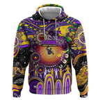 Personalised NAIDOC Week 2025 Storm Rugby Hoodie Aboriginal Dot Painting