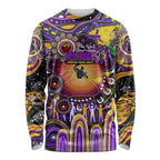 Personalised NAIDOC Week 2025 Storm Rugby Long Sleeve Shirt Aboriginal Dot Painting