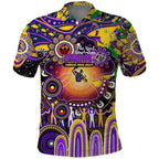 Personalised NAIDOC Week 2025 Storm Rugby Polo Shirt Aboriginal Dot Painting
